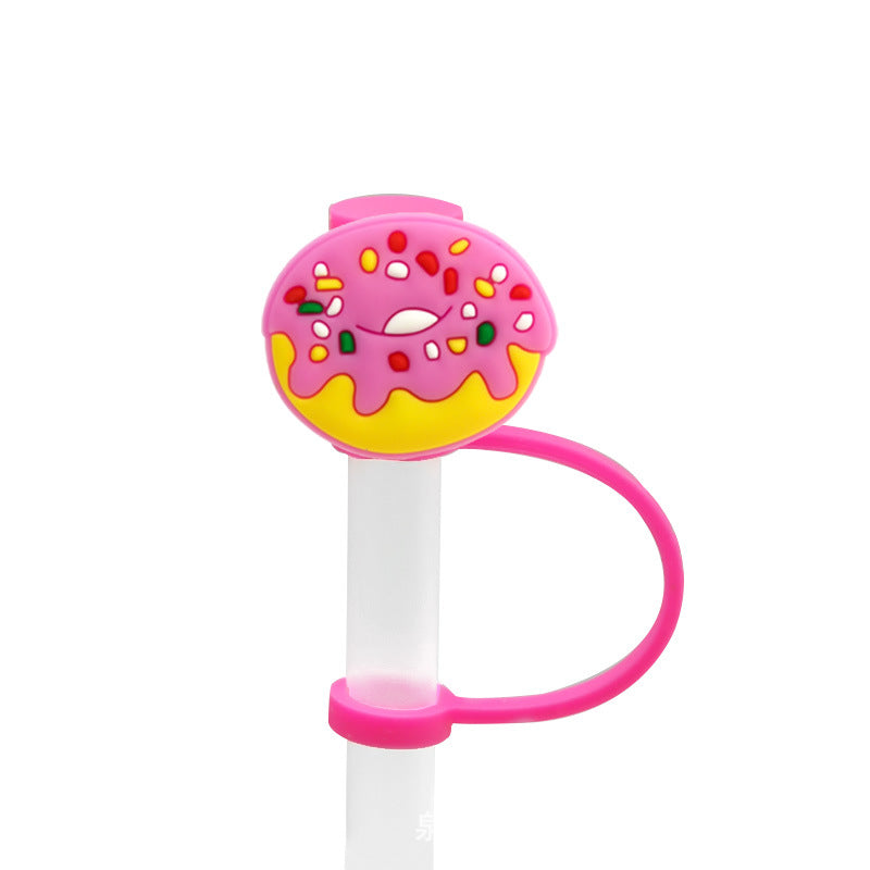 Wholesale of 10pcs Sweetheart Series Patterned Silicone Straw Sets